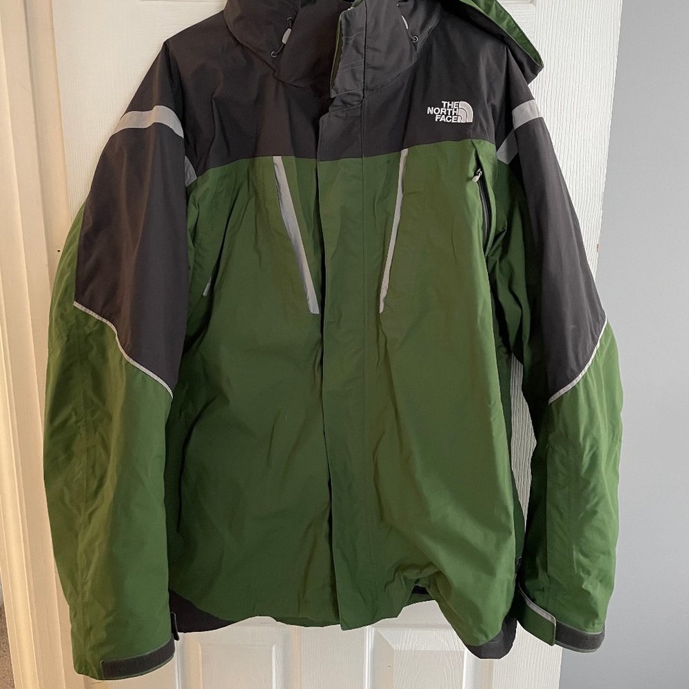 Mens XL Green NorthFace 3-1 Vortex Climate snow jacket